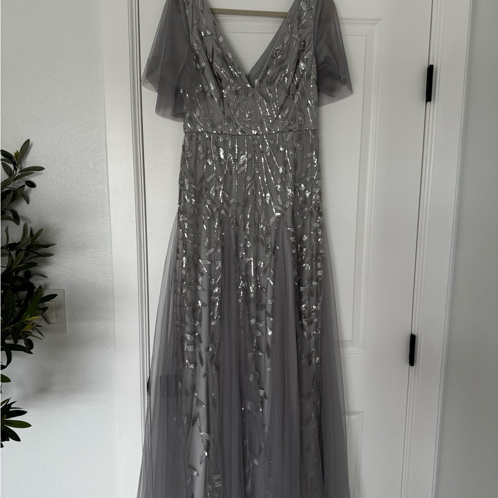 Ever Pretty Silver Sequin Dress